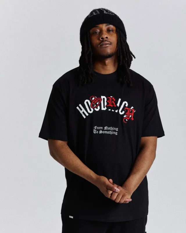Shadow T-Shirt - Black/White/Red made by Hoodrich