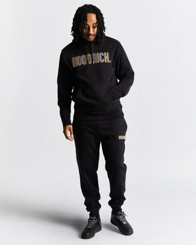 Crush Tracksuit Set - Black/Purple/Yellow sold by Hoodrich