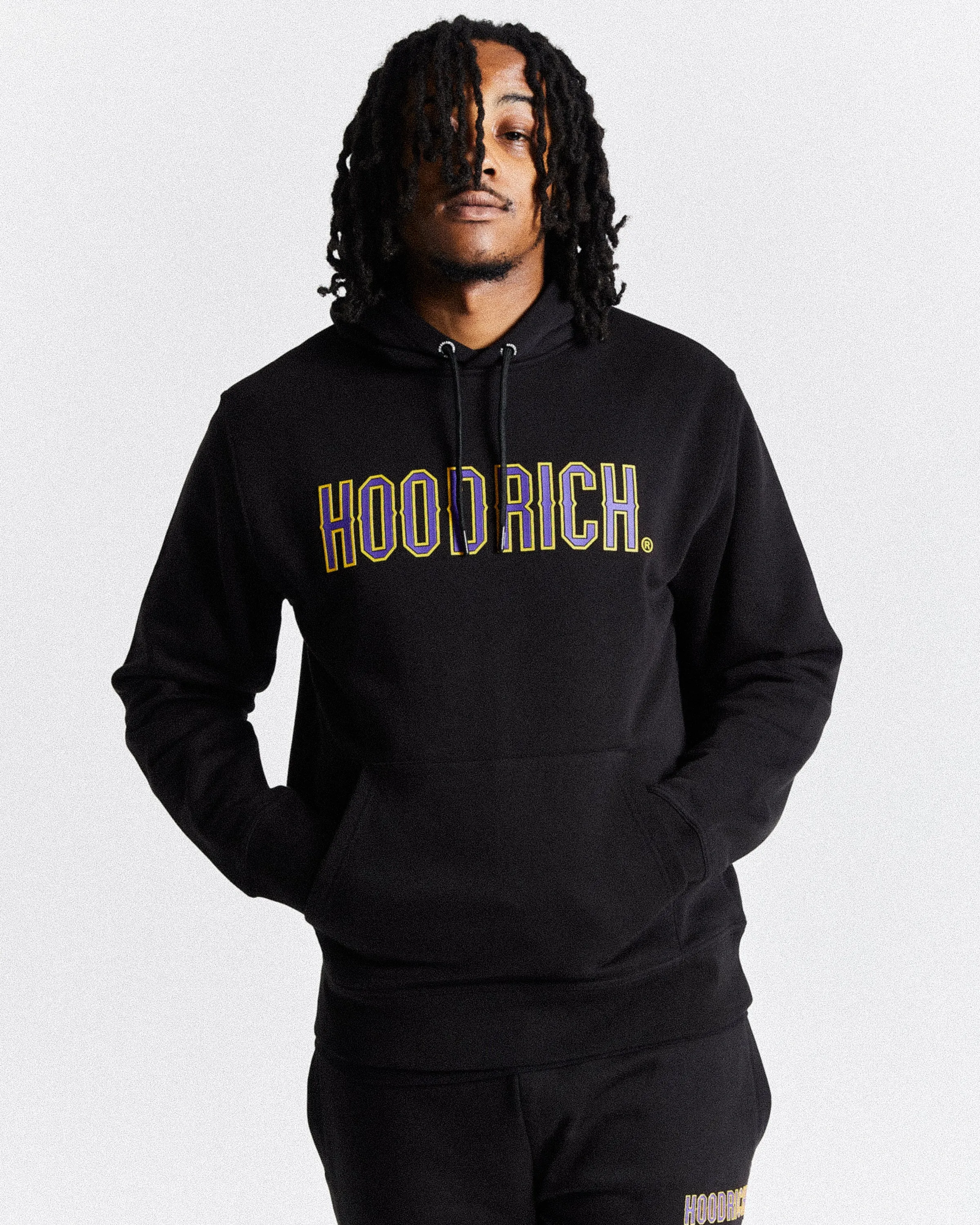 Crush Tracksuit Set - Black/Purple/Yellow sold by Hoodrich product image thumbnail 5