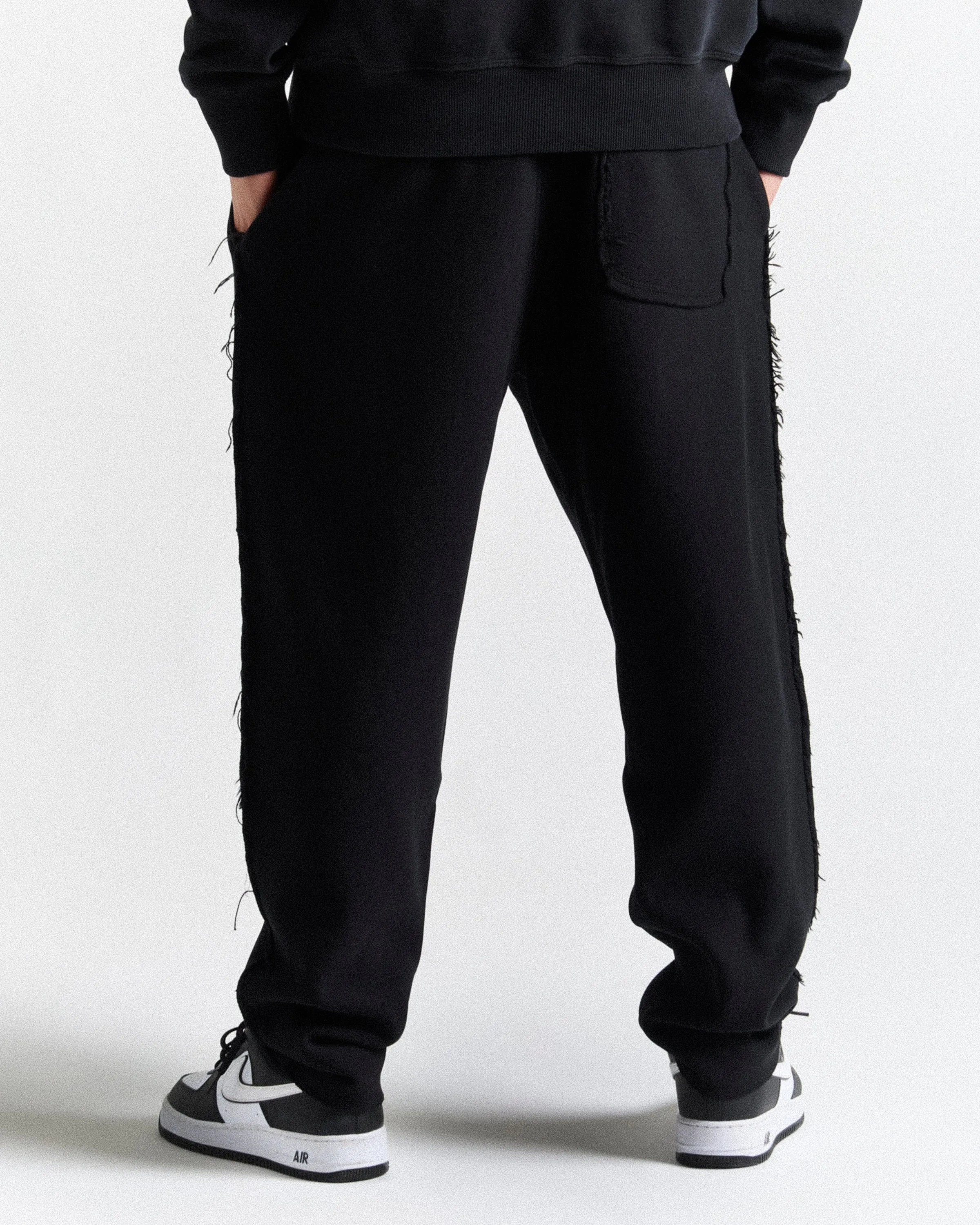 Helix Oversized Joggers - Black/White sold by Hoodrich product image thumbnail 4