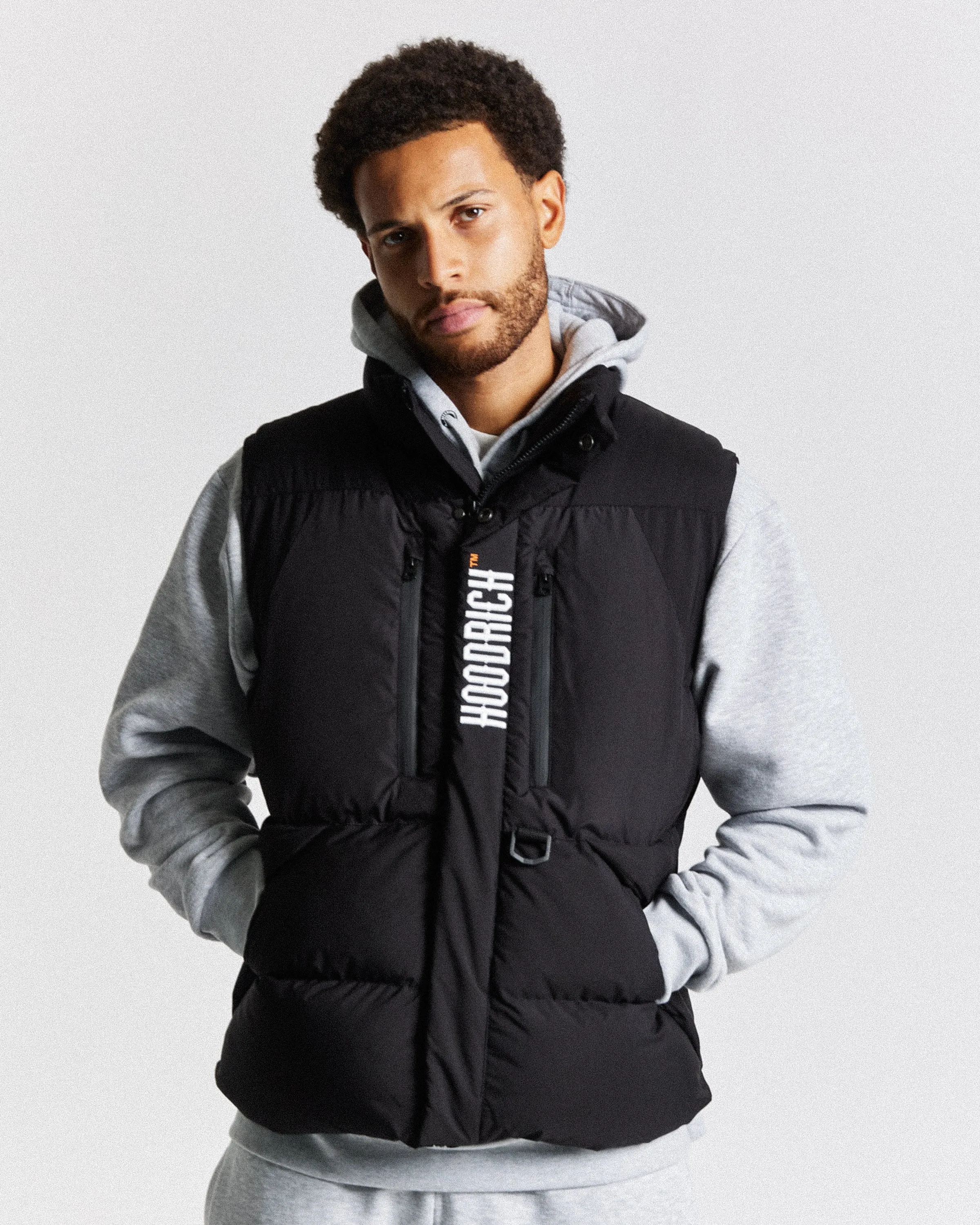 Limit Gilet - Black/White/Flame sold by Hoodrich
