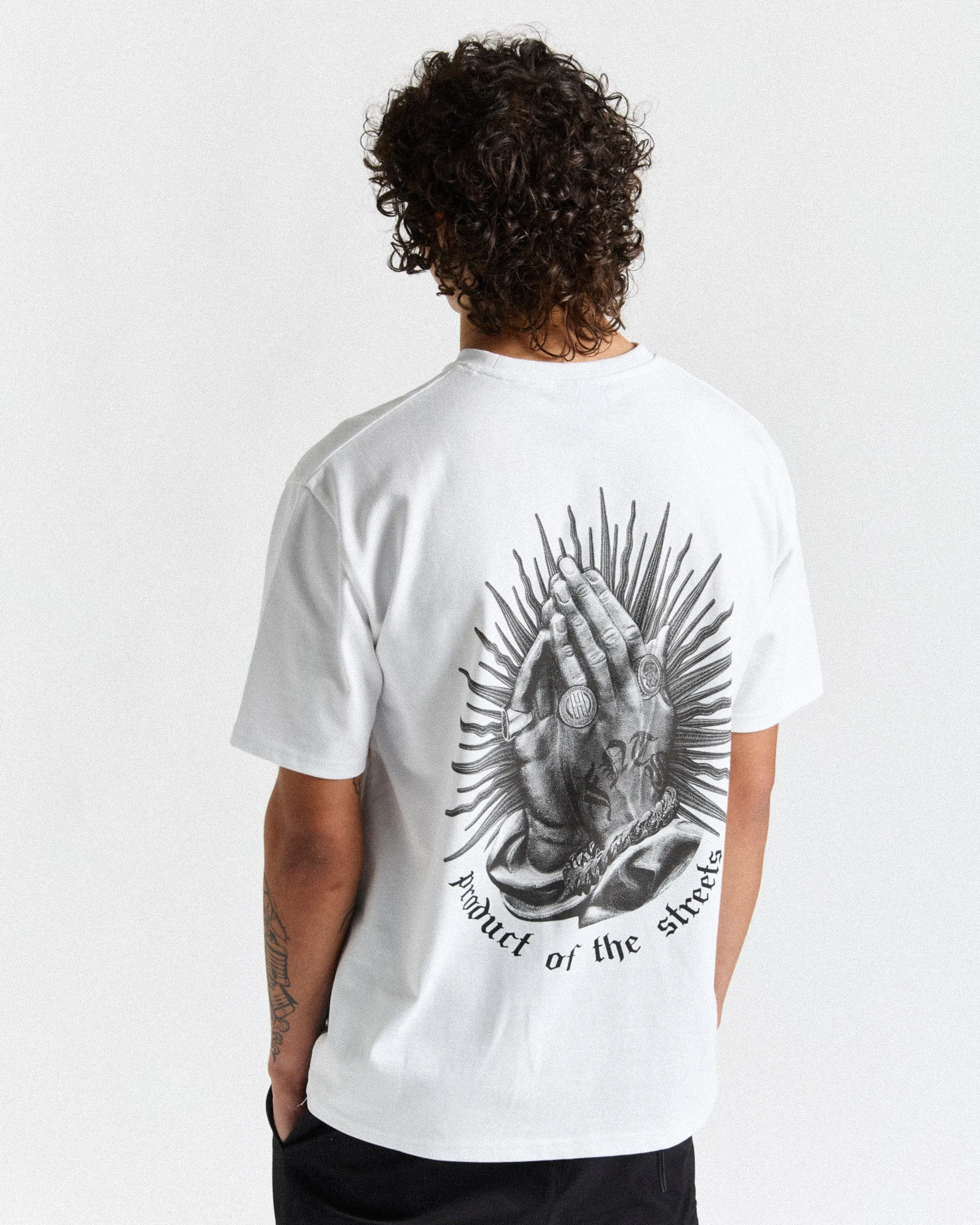 Ritual Backprint T-Shirt - White/Black sold by Hoodrich