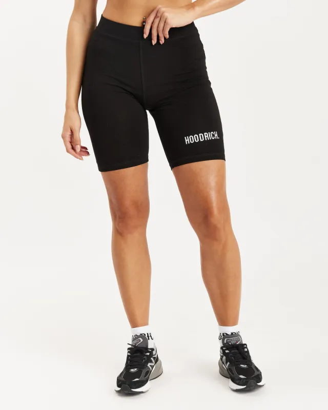 OG Core Cycling Shorts - Black/White made by Hoodrich