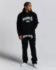 Starr Hoodie  - Black/White/Blue sold by Hoodrich