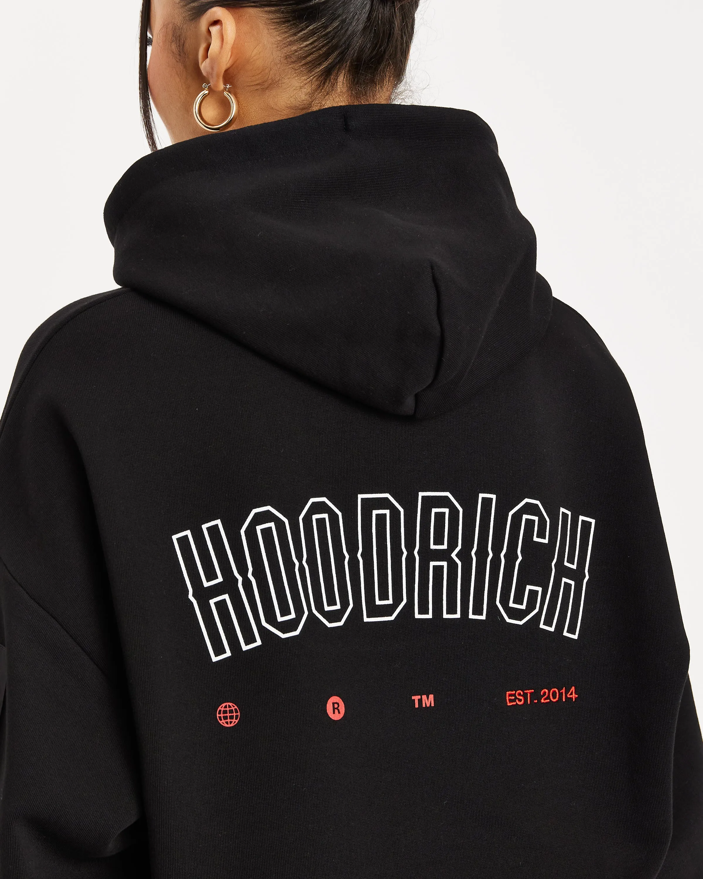 OG Combat Hoodie - Black/White/Red sold by Hoodrich product image thumbnail 2