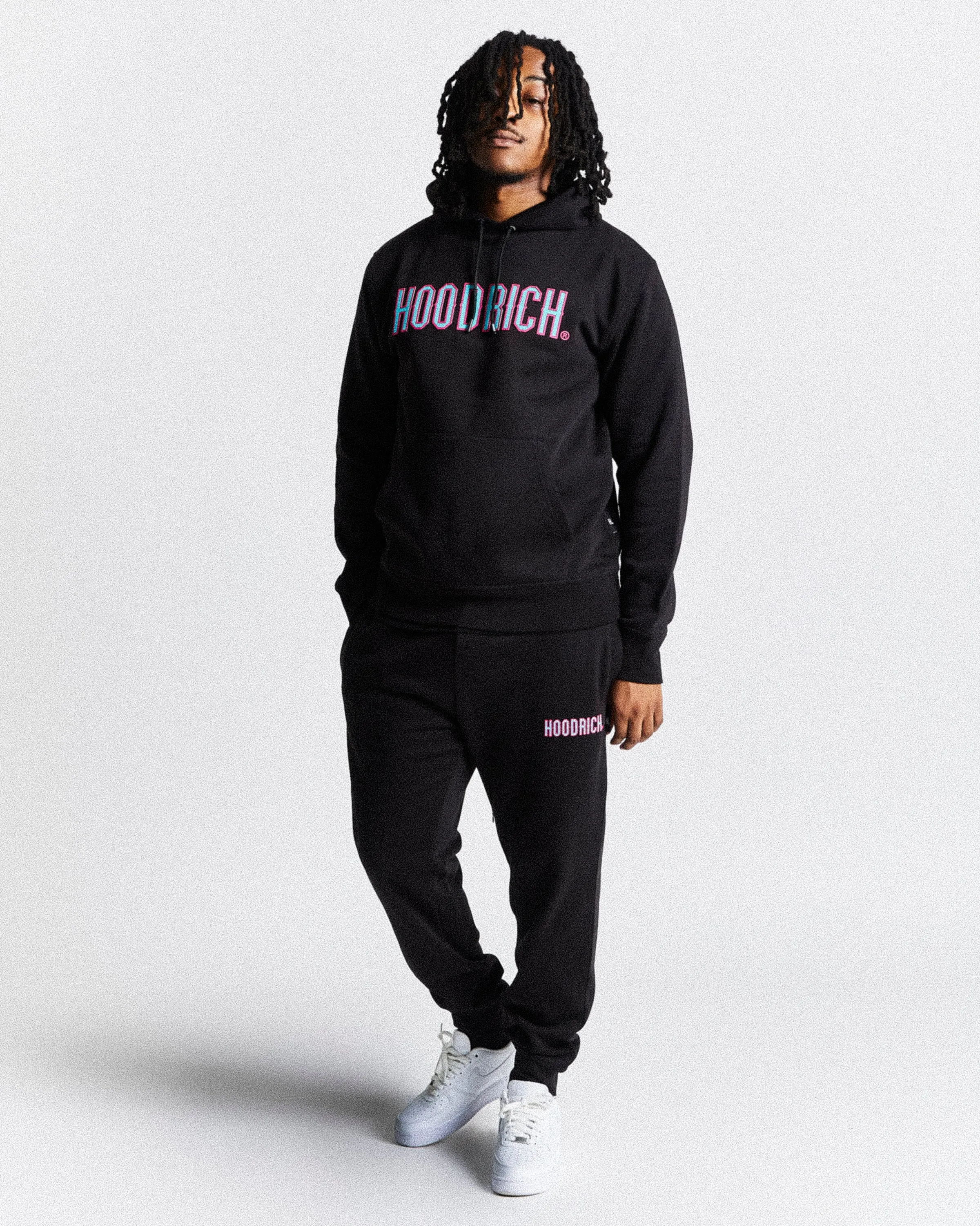 Crush Tracksuit Set - Black/Blue/Pink sold by Hoodrich