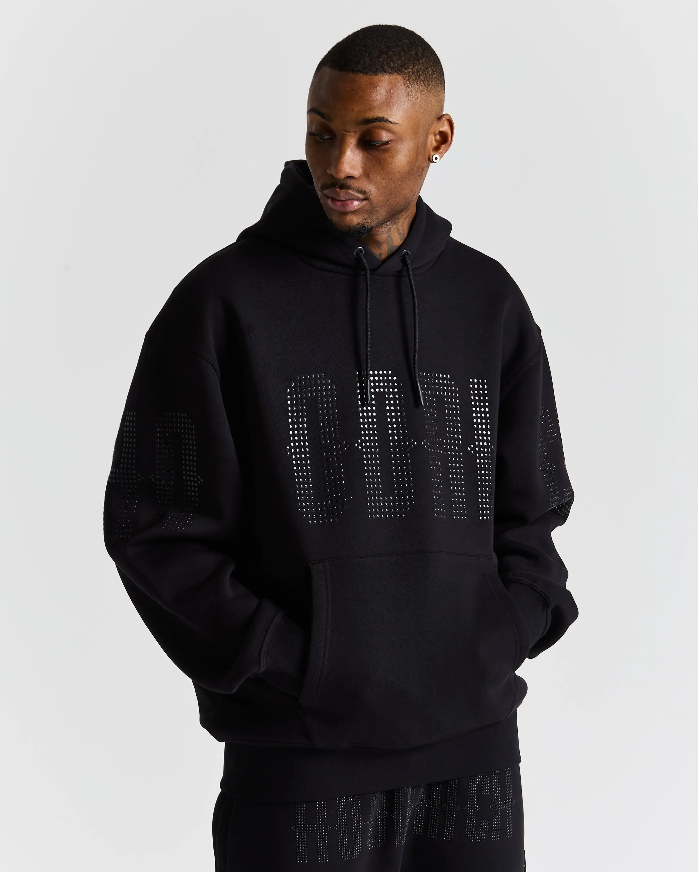 Grit Oversized Hoodie - Black sold by Hoodrich