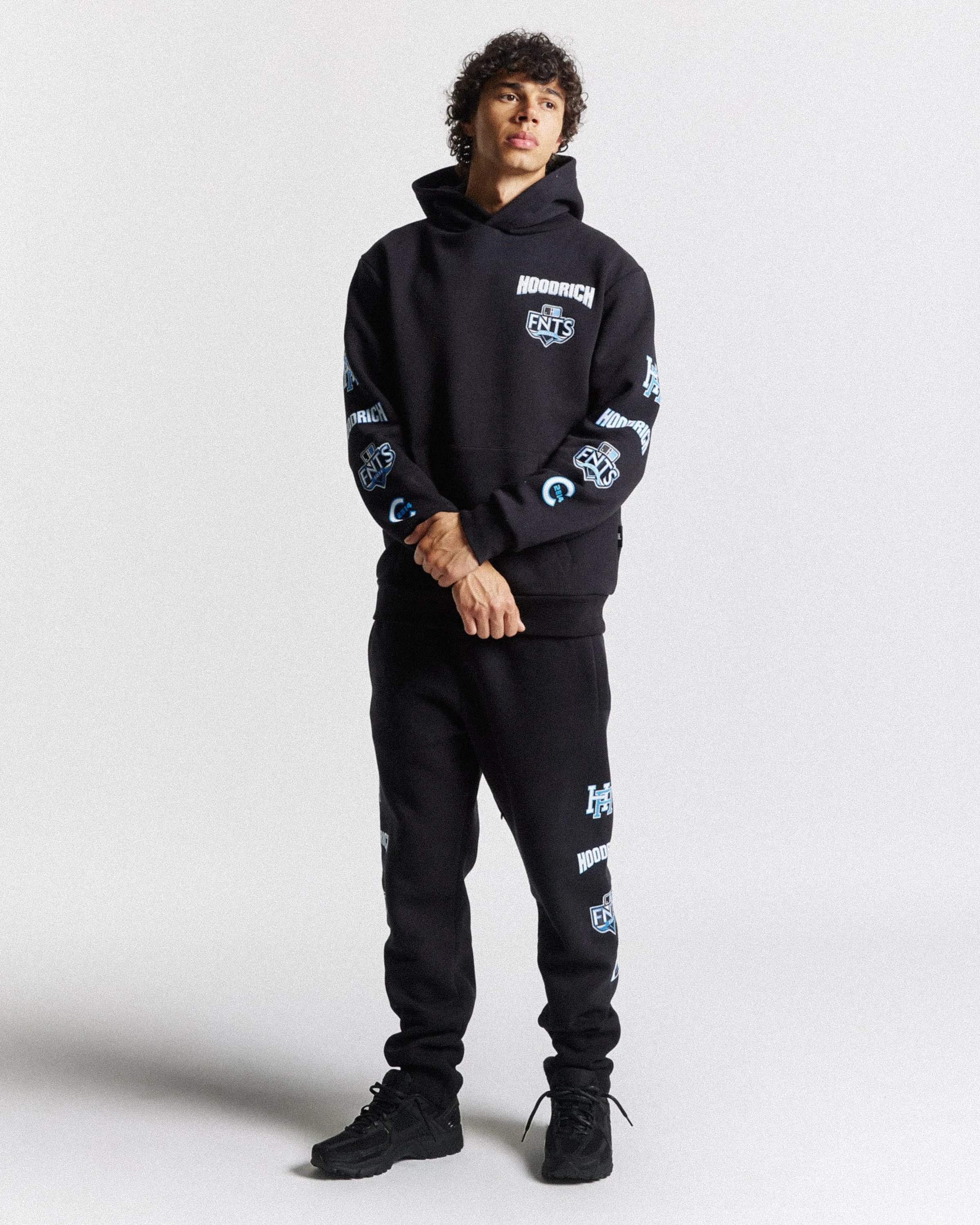 Rival Hoodie - Black/White/Blue sold by Hoodrich product image thumbnail 4