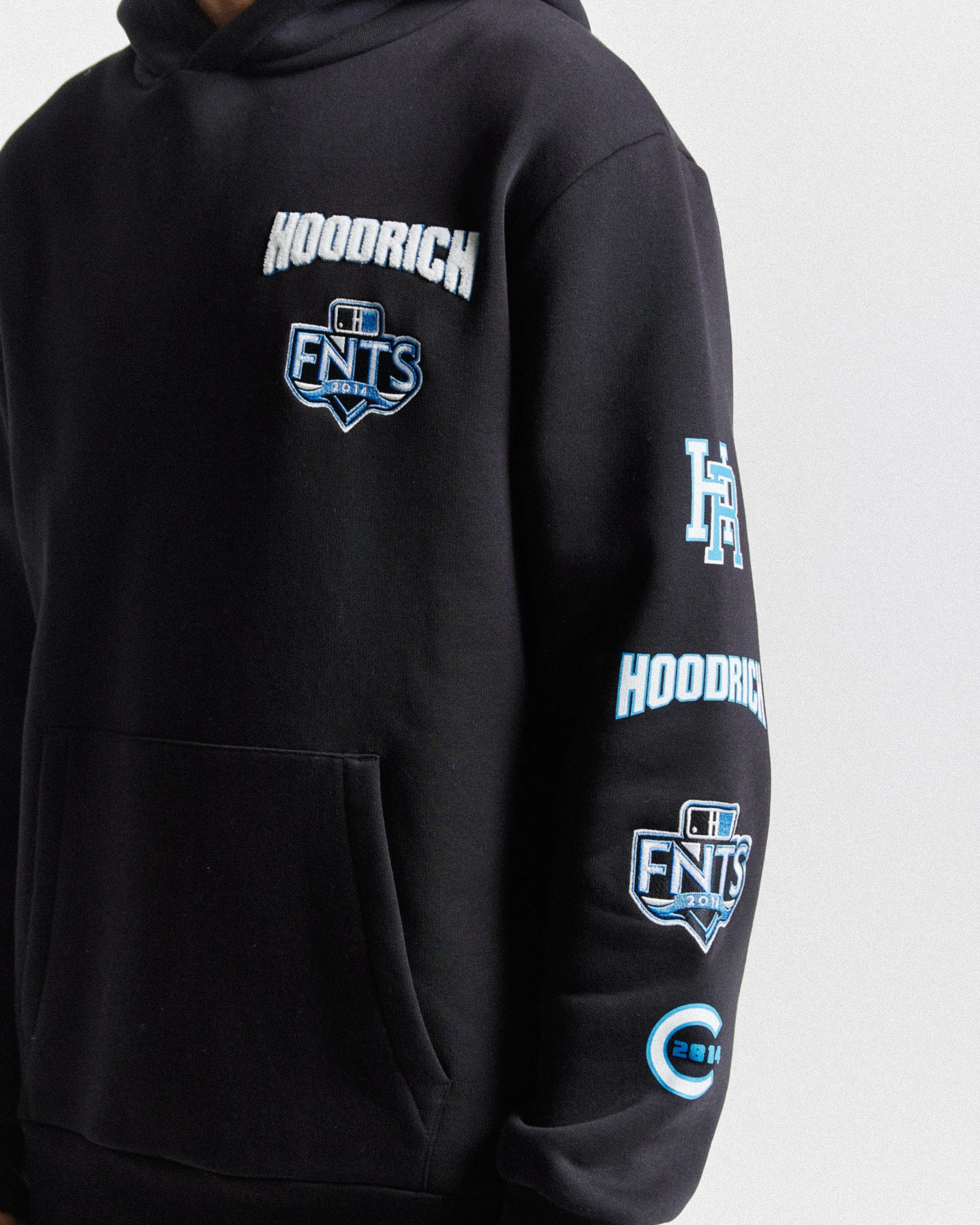 Rival Hoodie - Black/White/Blue sold by Hoodrich product image thumbnail 5