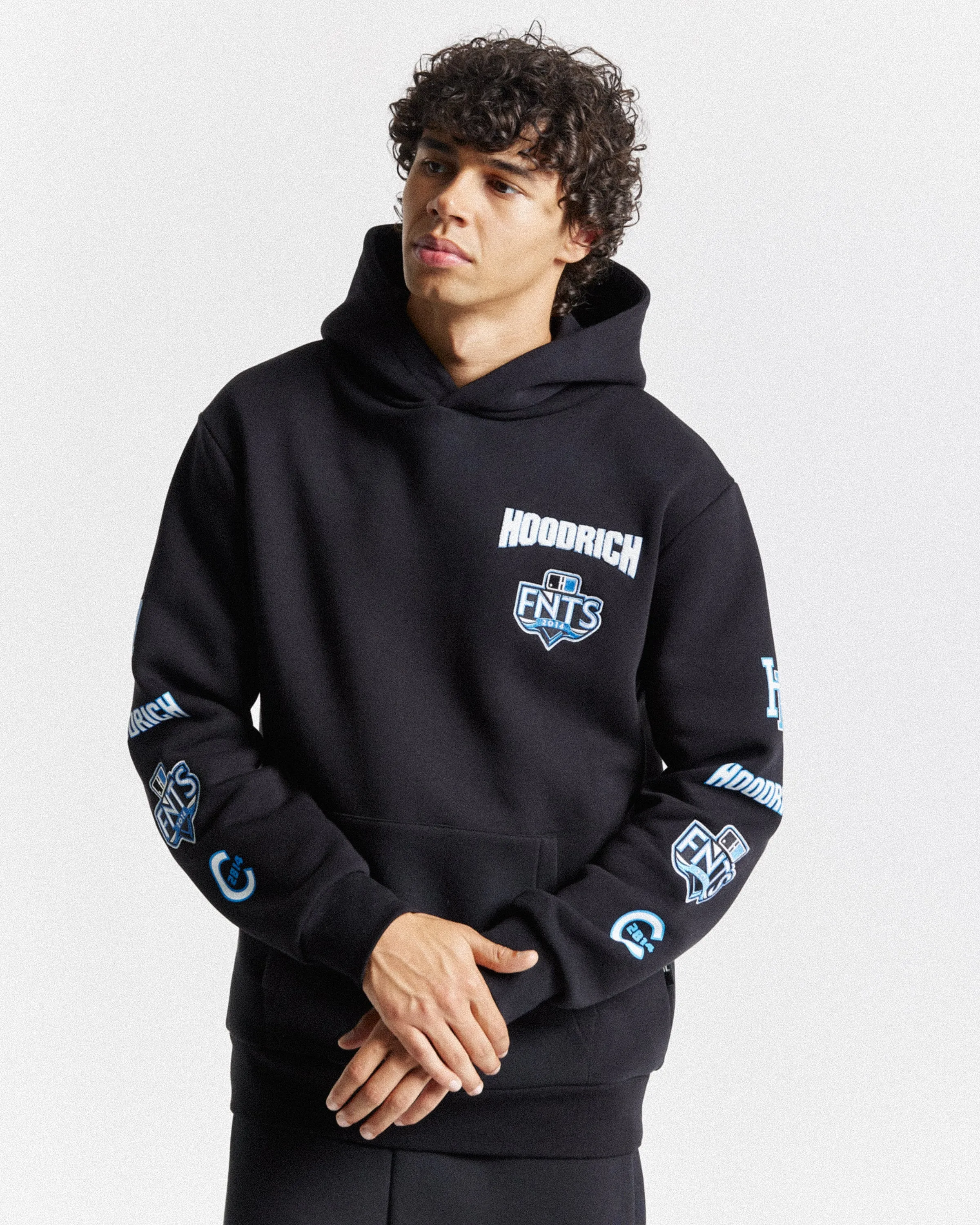 Rival Hoodie - Black/White/Blue sold by Hoodrich product image thumbnail 3