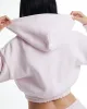 Dusk Full Zip Cropped Hoodie - Pink/White sold by Hoodrich