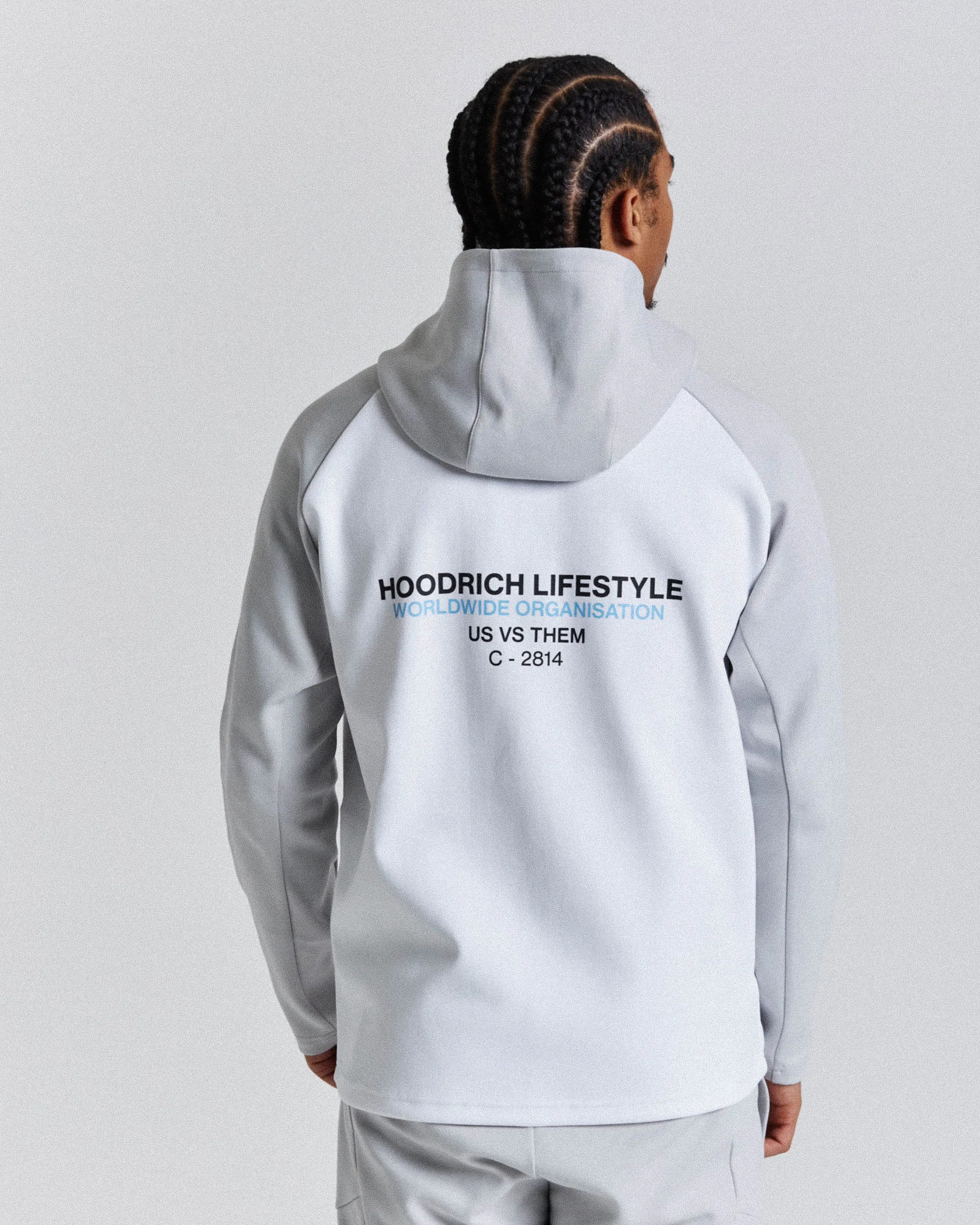 Cycle Hoodie - Grey/White sold by Hoodrich product image thumbnail 2