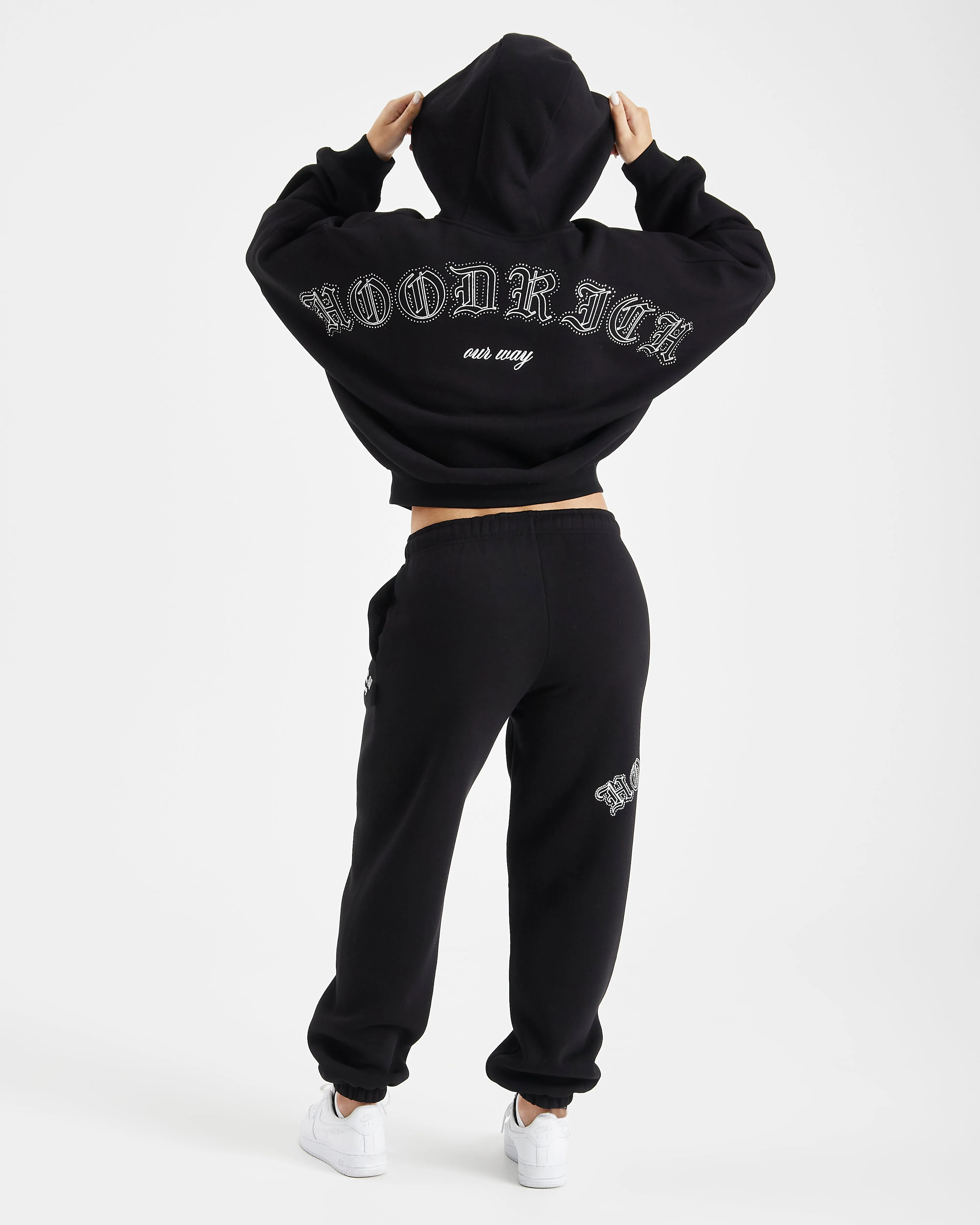 Dawn Full Zip Hoodie - Black sold by Hoodrich product image thumbnail 4