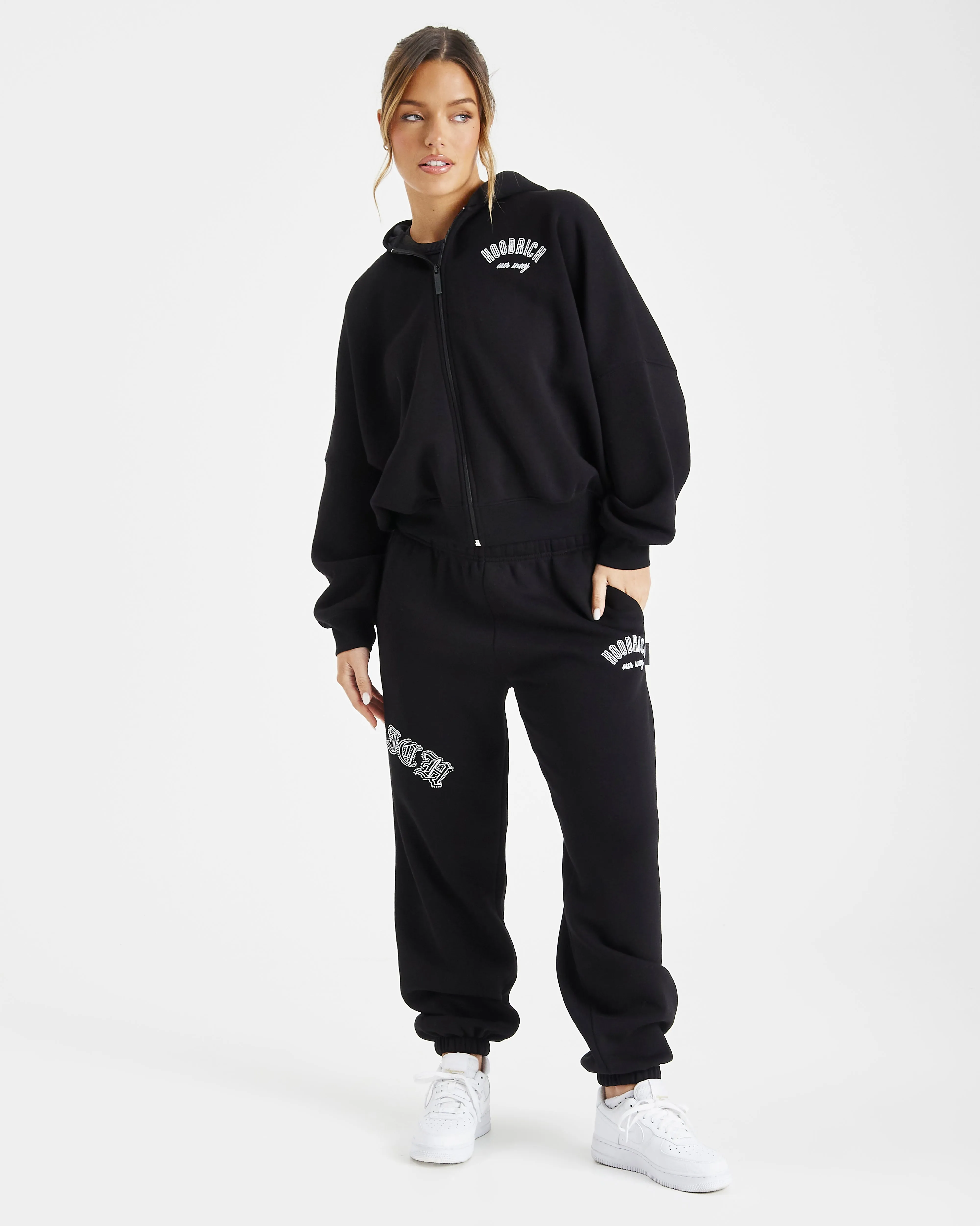 Dawn Full Zip Hoodie - Black sold by Hoodrich product image thumbnail 5