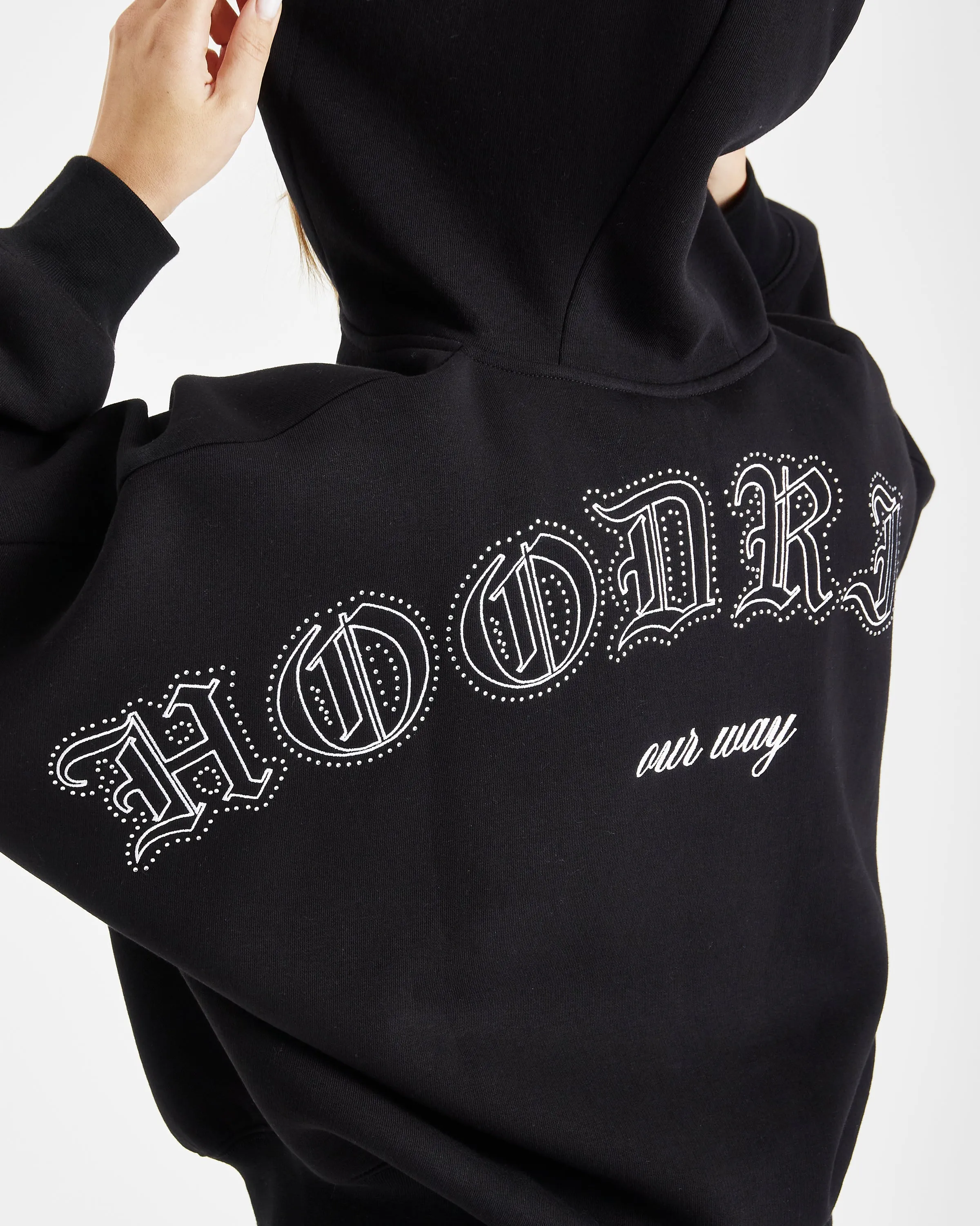 Dawn Full Zip Hoodie - Black sold by Hoodrich product image thumbnail 3