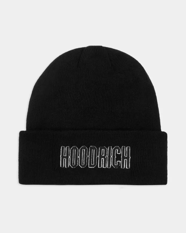 OG Stack Beanie - Black/White sold by Hoodrich