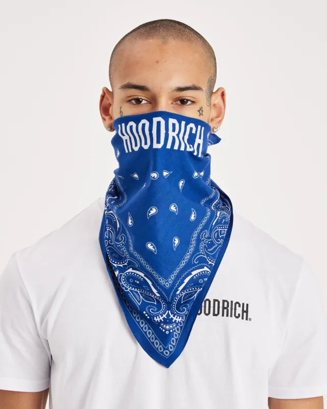 OG Motif Bandana - Blue/White made by Hoodrich