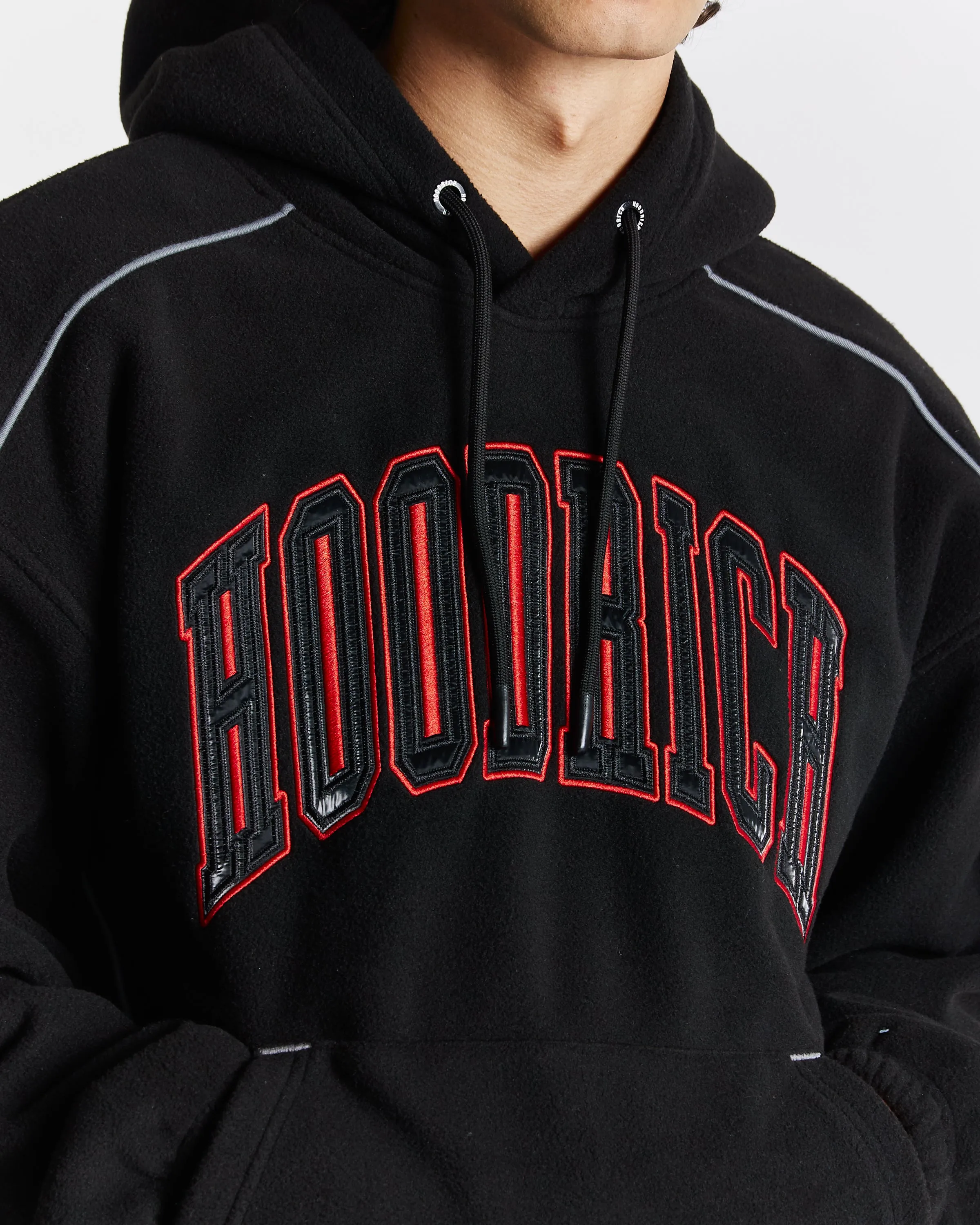 Split Oversized Hoodie - Black/White/Red sold by Hoodrich product image thumbnail 2