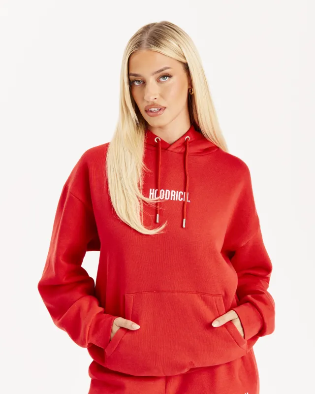 OG Storm Logo Hoodie - Red/White sold by Hoodrich