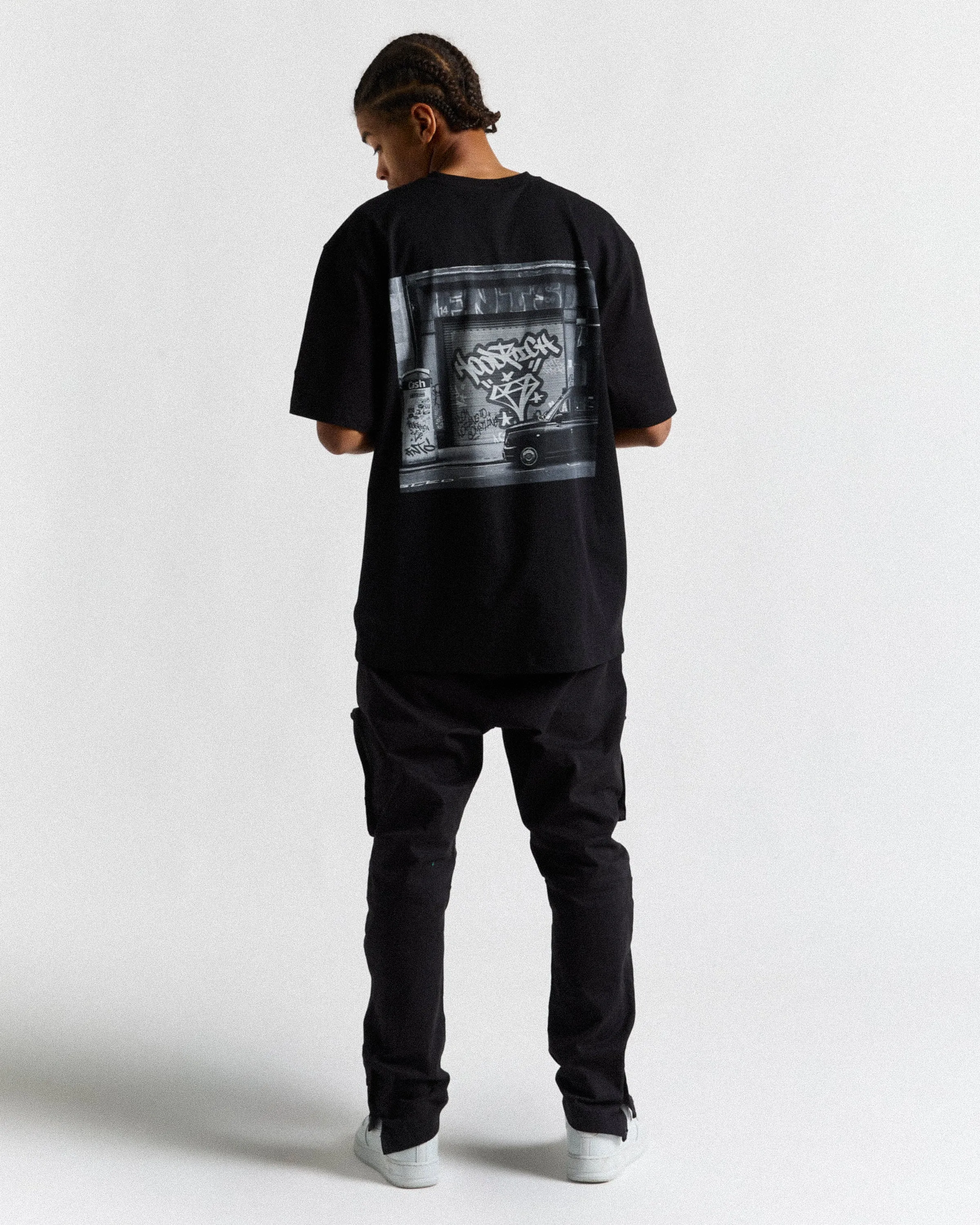 Graffiti Shutter T-Shirt - Black/Grey sold by Hoodrich product image thumbnail 4