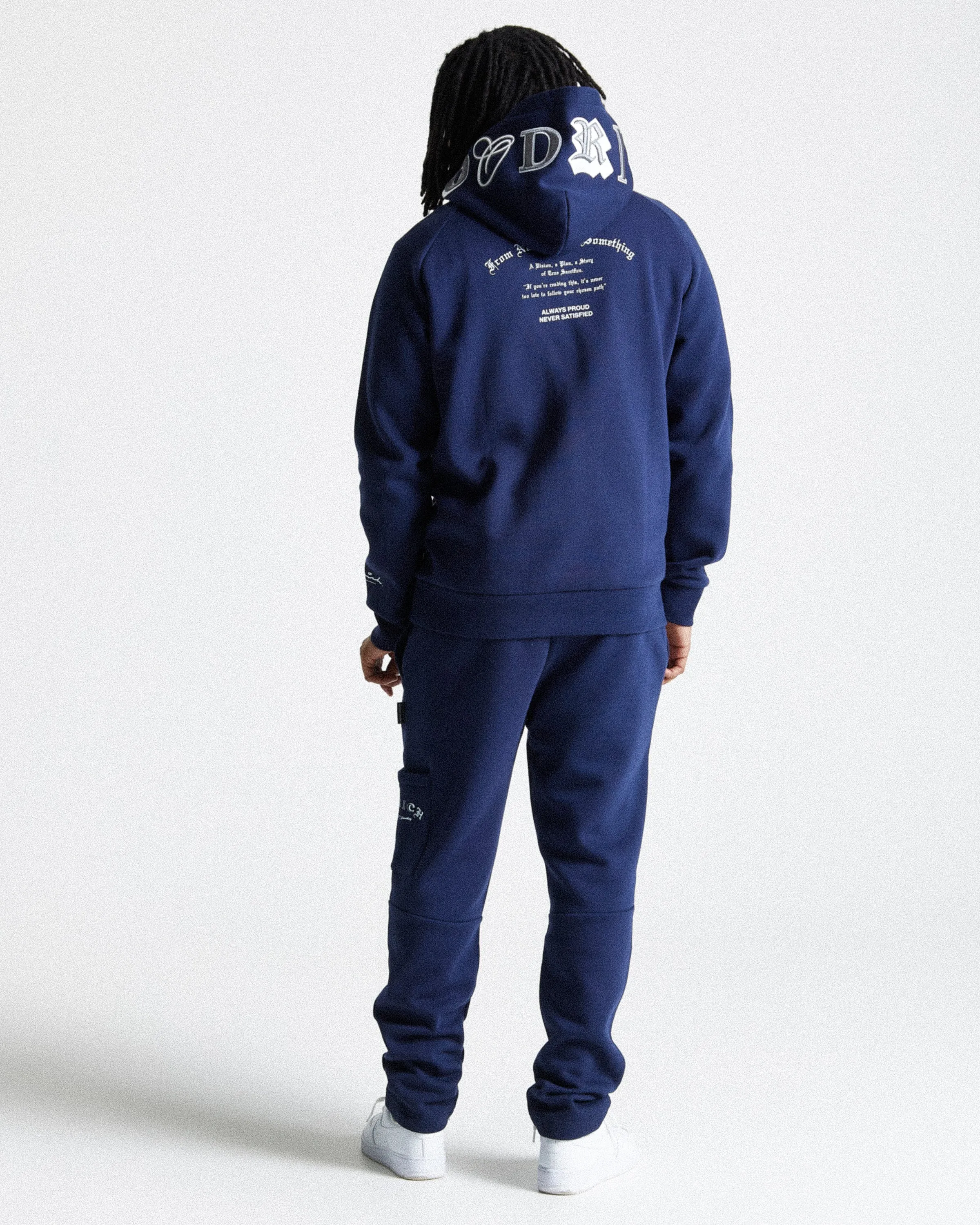 Stature Joggers - Navy/White sold by Hoodrich product image thumbnail 2