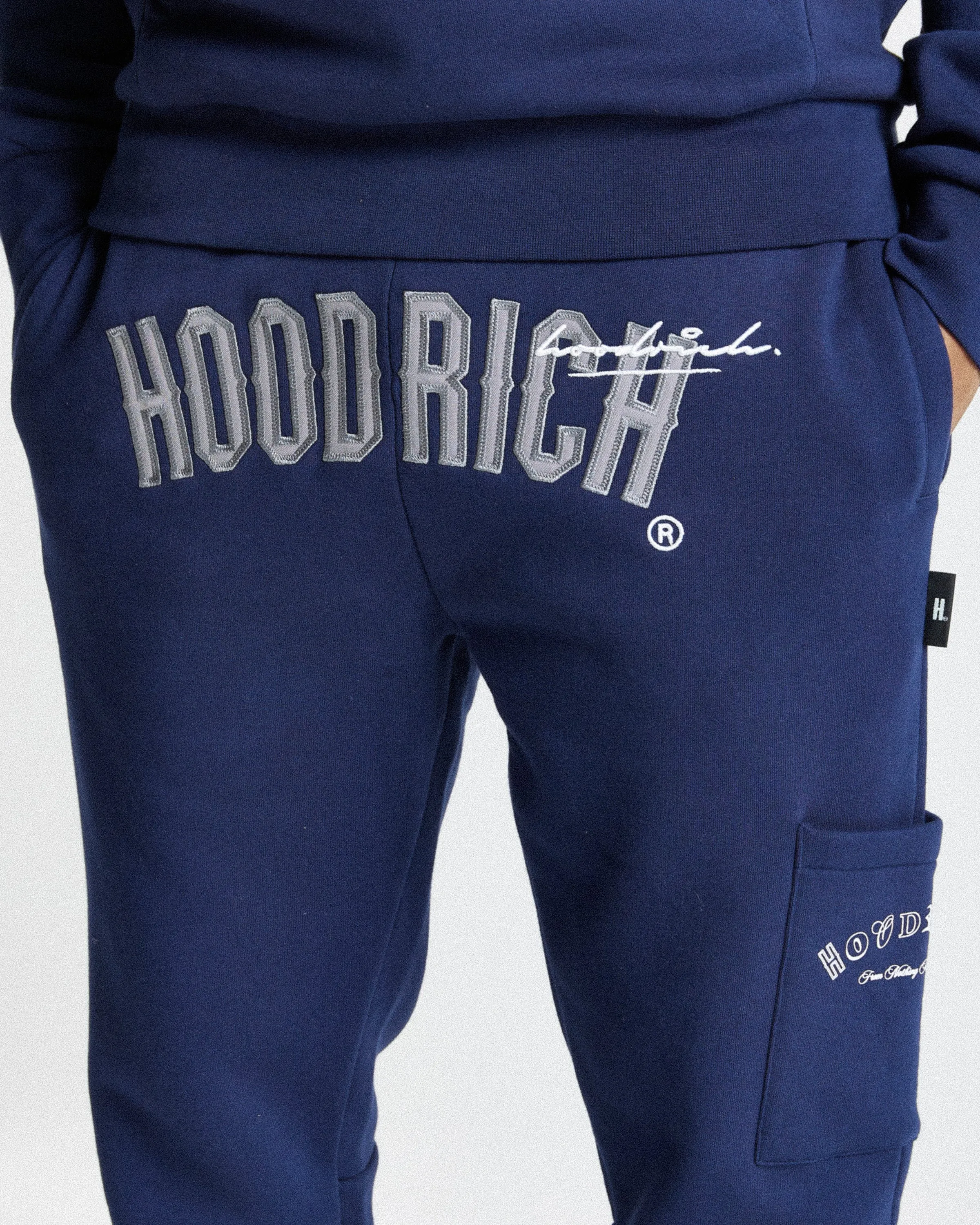 Stature Joggers - Navy/White sold by Hoodrich product image thumbnail 5
