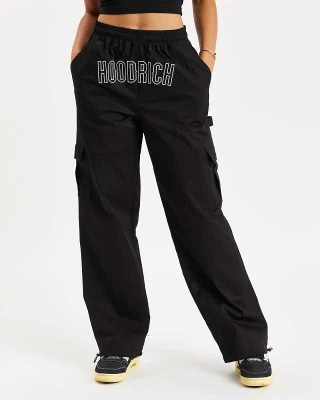 OG Combat Cargo Pants - Black/White/Red sold by Hoodrich