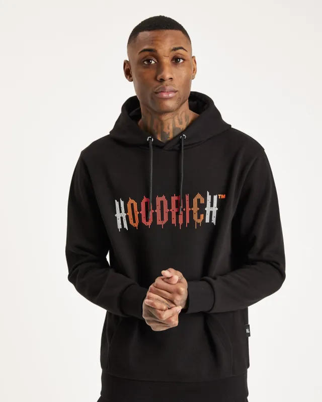OG Dash Hoodie - Black/White/Mars Red/Flame sold by Hoodrich