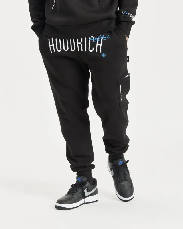 OG Heat Joggers - Black/White/Déjà vu Blue sold by Hoodrich