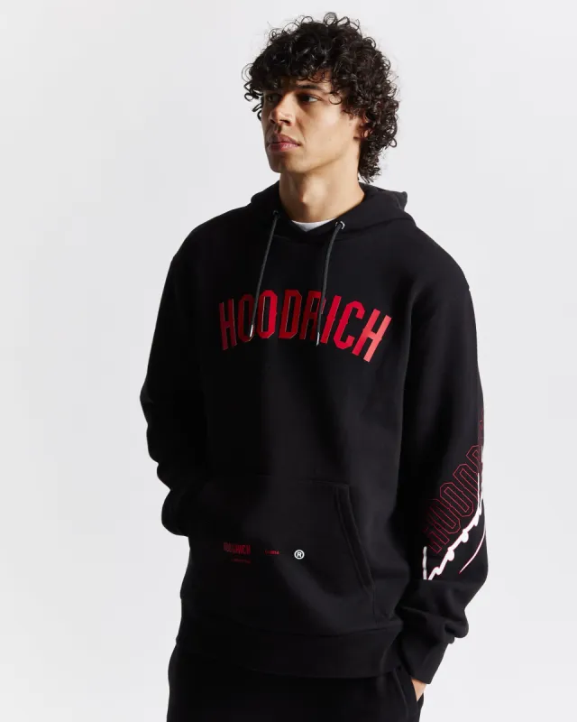 Caliber Hoodie - Black/White/Red sold by Hoodrich