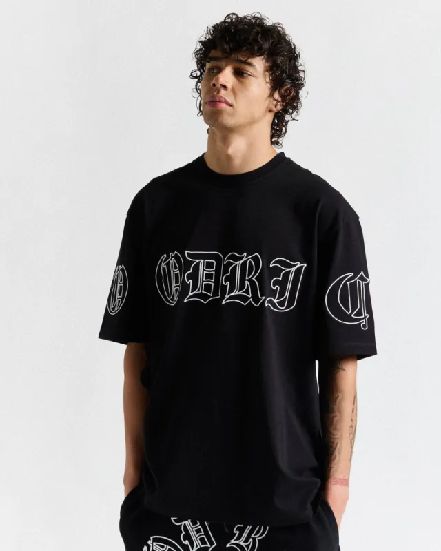 Helix Oversized T-Shirt - Black/White sold by Hoodrich