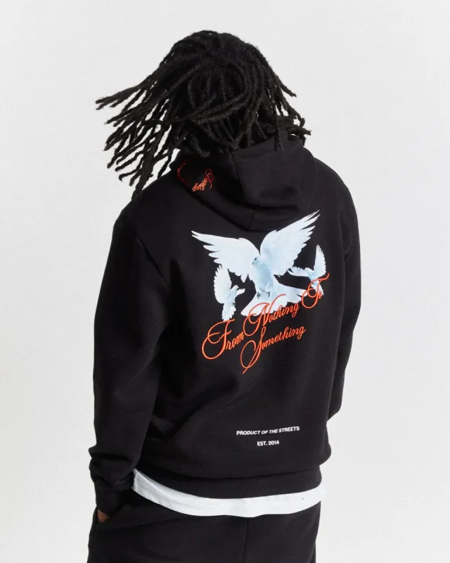 OG Take Flight V2 Hoodie Black/White/Red Parallel