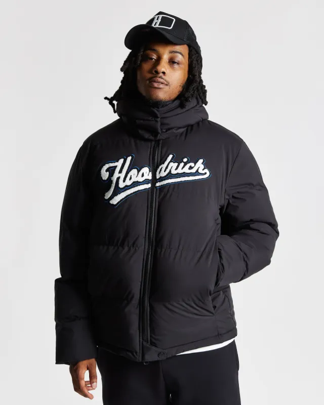Stadium Jacket - Black/White/Blue sold by Hoodrich