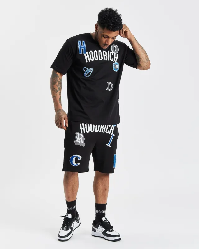 OG Pacific V2 Shorts - Black/White/déjà vu Blue sold by Hoodrich
