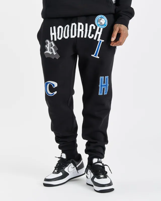 OG Pacific V2 Joggers - Black/White/déjà vu Blue sold by Hoodrich