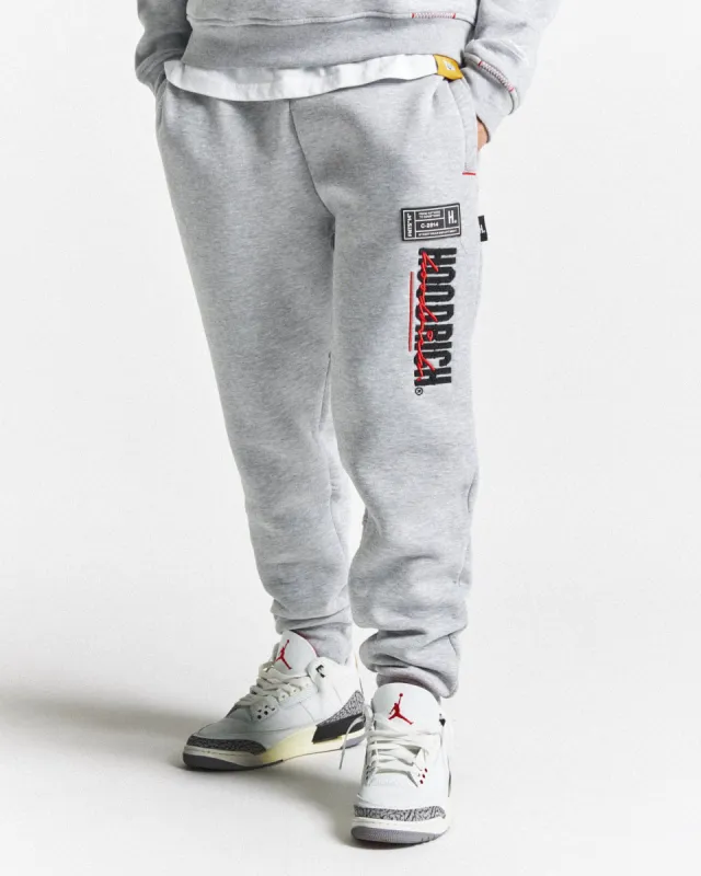 OG Blend V2 Joggers - Heather Grey/Black/Red sold by Hoodrich