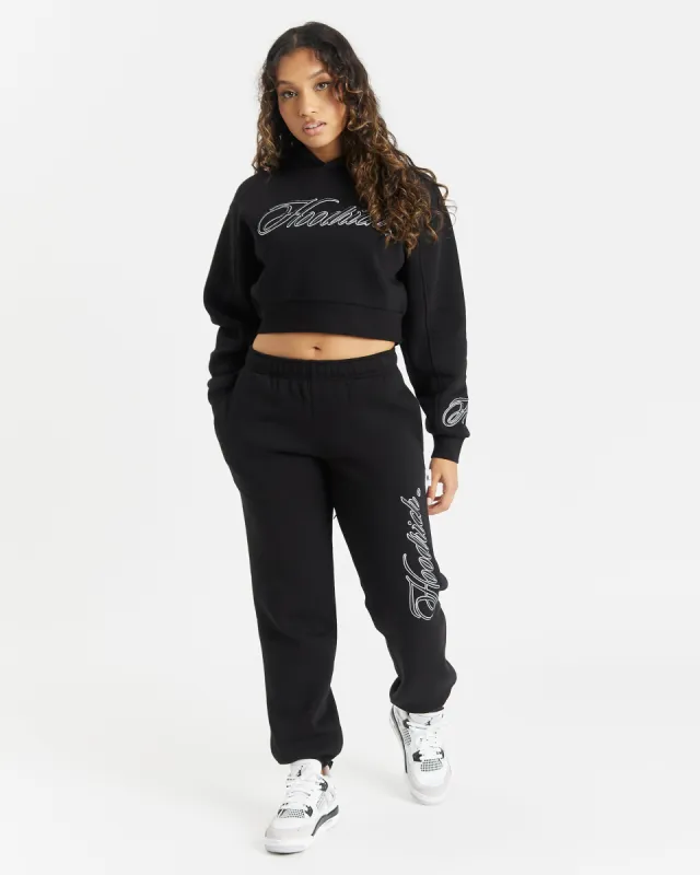 Fortify Jogger - Black/White/Blue sold by Hoodrich