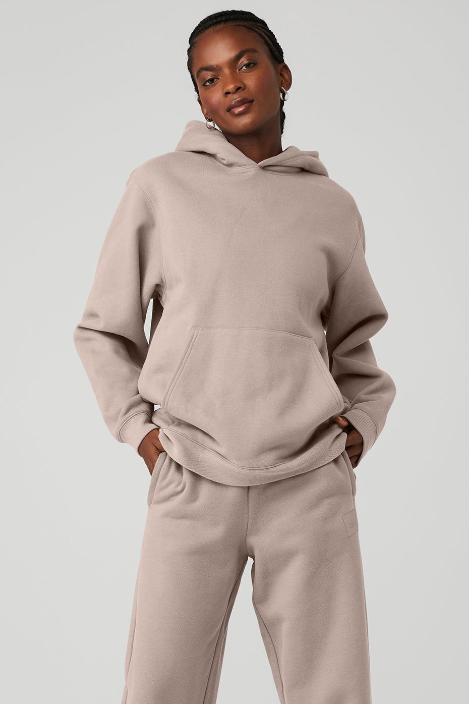 Renown Heavy Weight Hoodie - Taupe sold by Alo Yoga