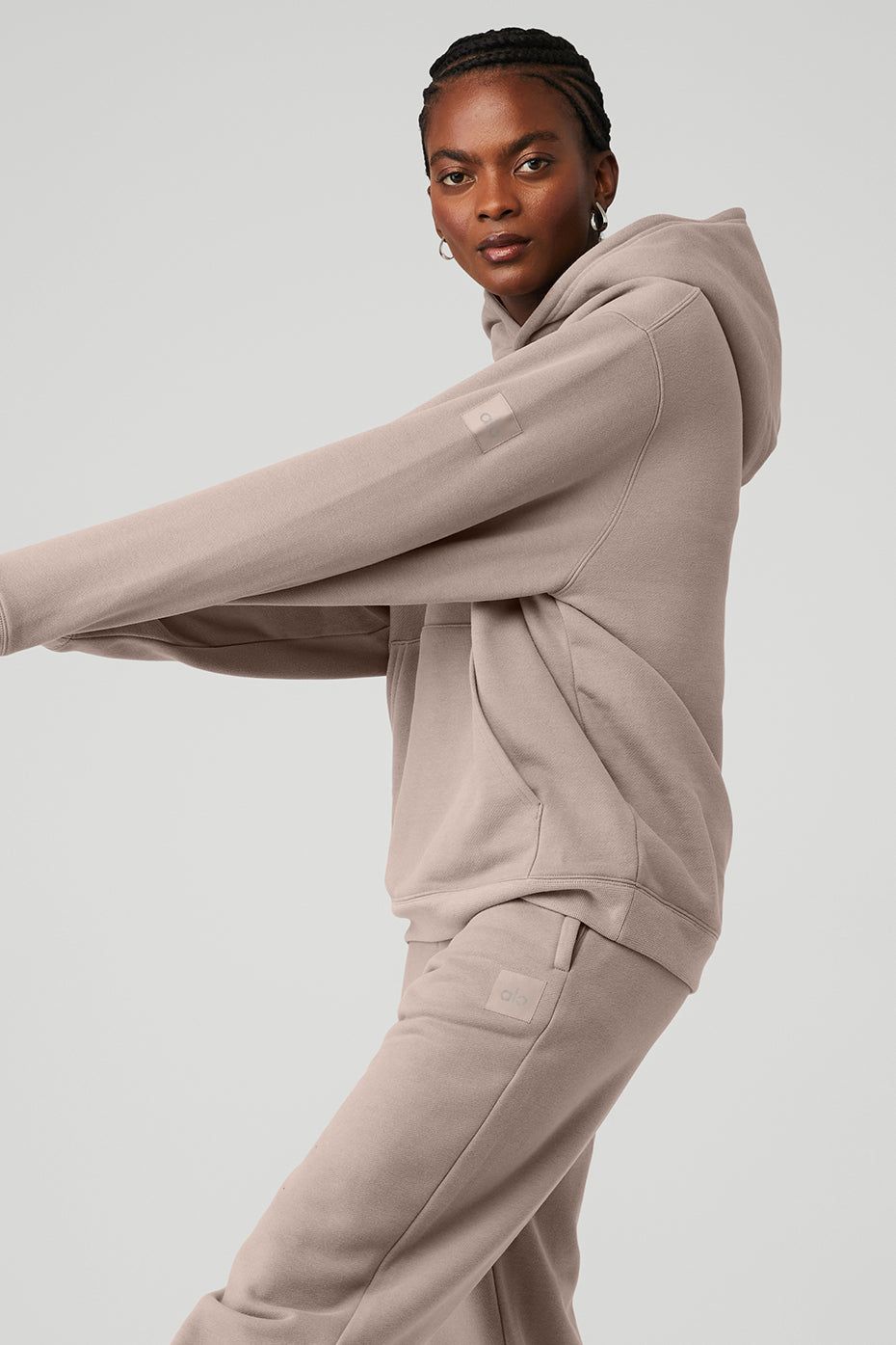 Renown Heavy Weight Hoodie - Taupe sold by Alo Yoga product image thumbnail 3