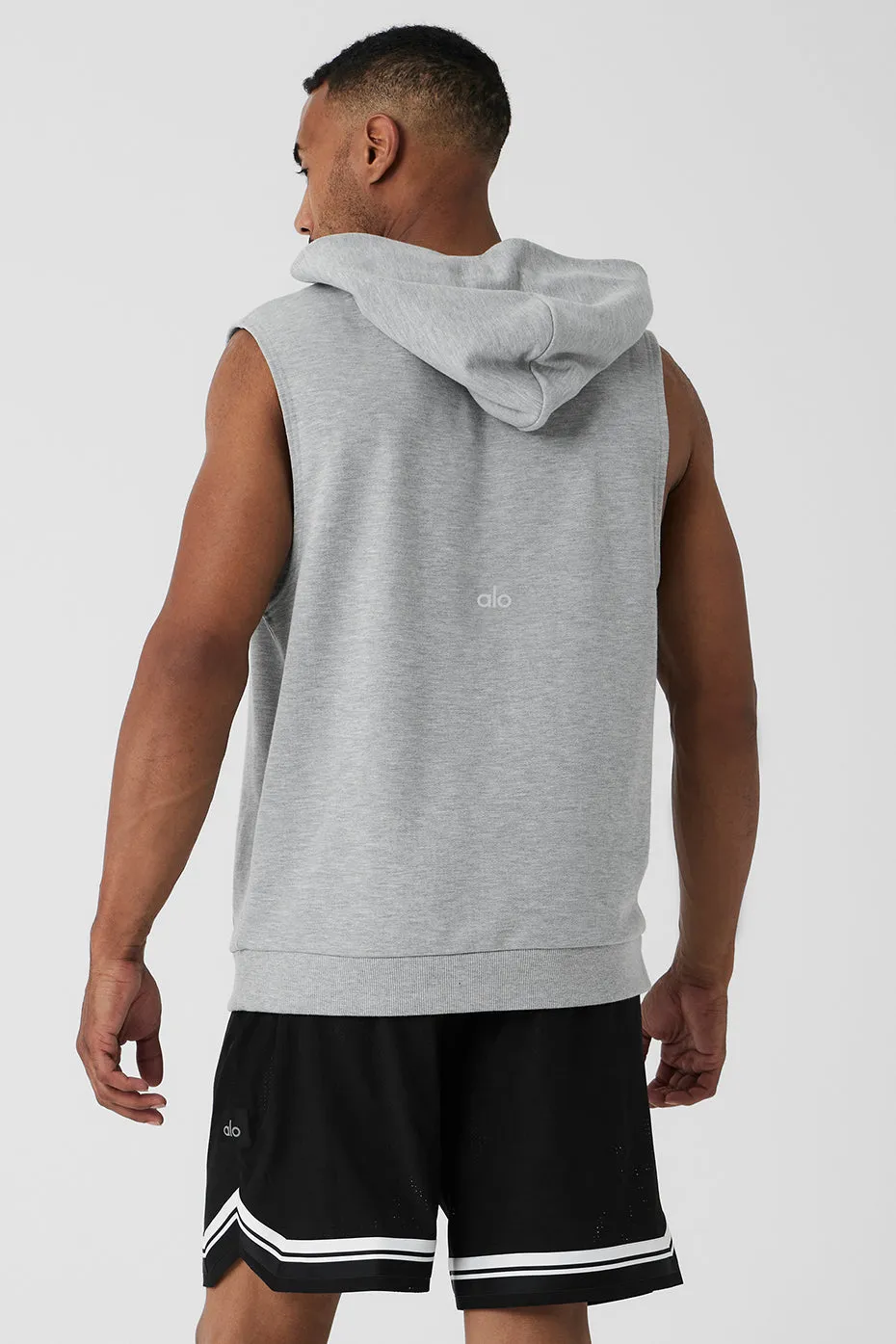 Chill Sleeveless Hoodie - Athletic Heather Grey sold by Alo Yoga product image thumbnail 2