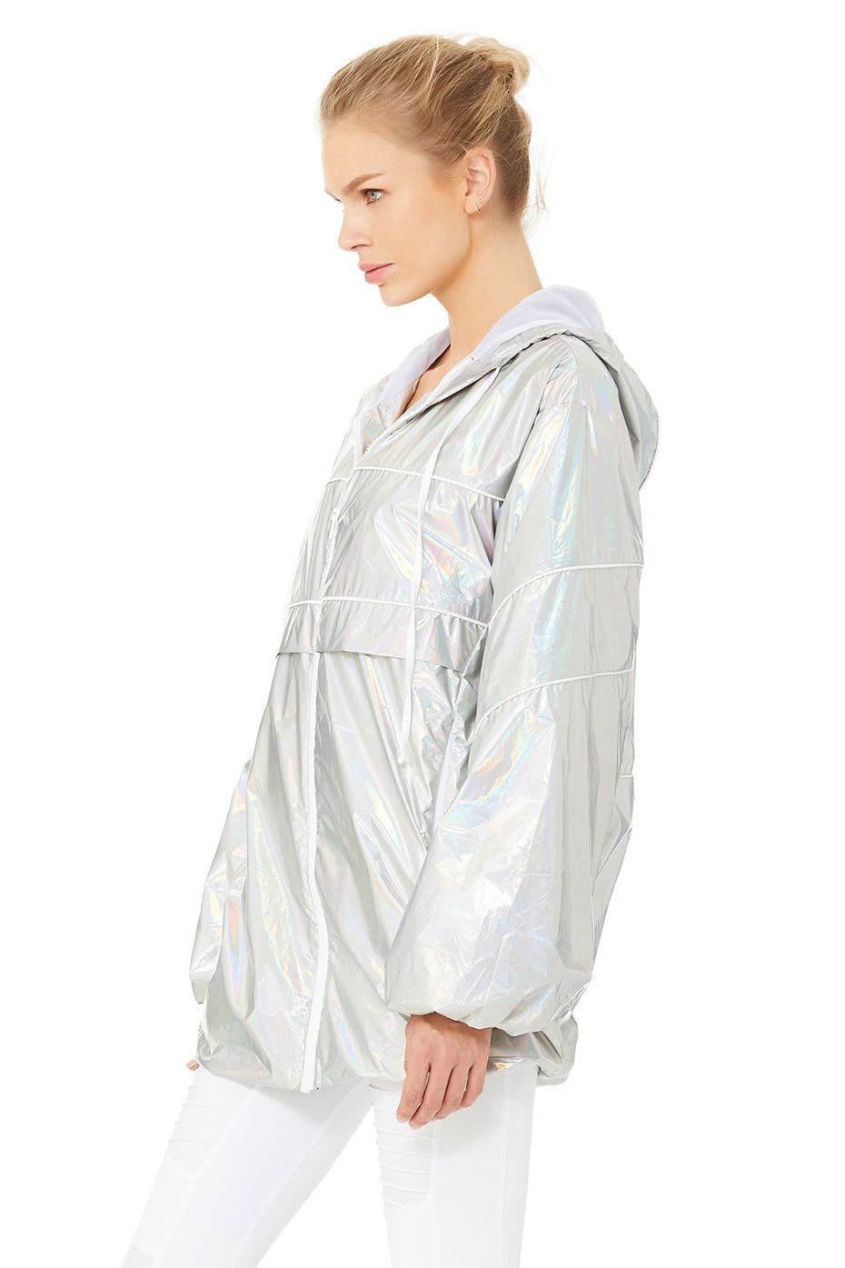 Alo Gleam Stardust Jacket - Silver Gleam/White sold by Alo Yoga product image thumbnail 3