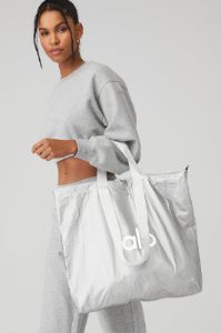 Keep It Dry Packable Tote - Silver Foil sold by Alo Yoga