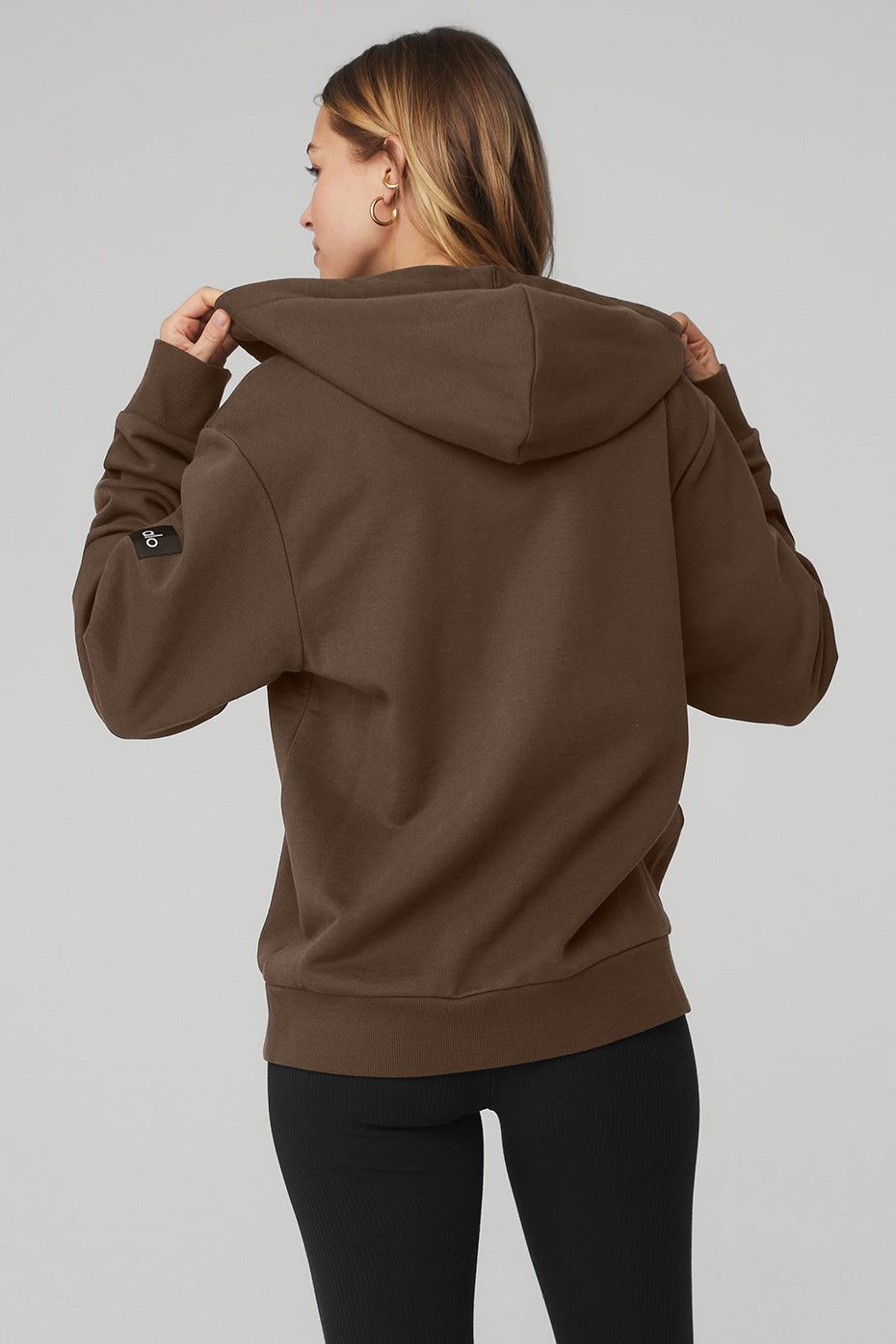 Everyday Full Zip Hoodie - Espresso sold by Alo Yoga product image thumbnail 3