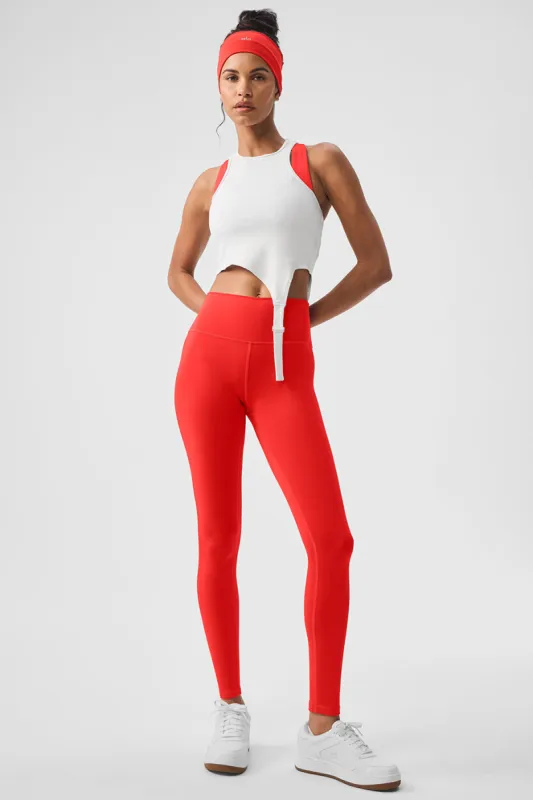 7/8 High-Waist Airlift Legging - Red Hot Summer sold by Alo Yoga