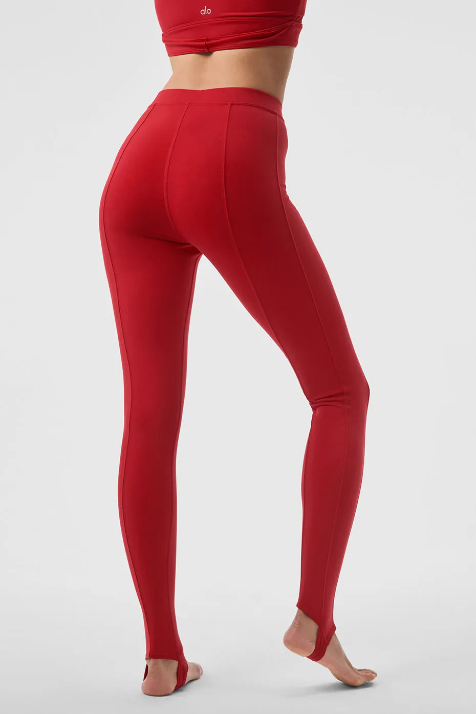 Airbrush High-Waist Enso Legging - Classic Red sold by Alo Yoga product image thumbnail 2