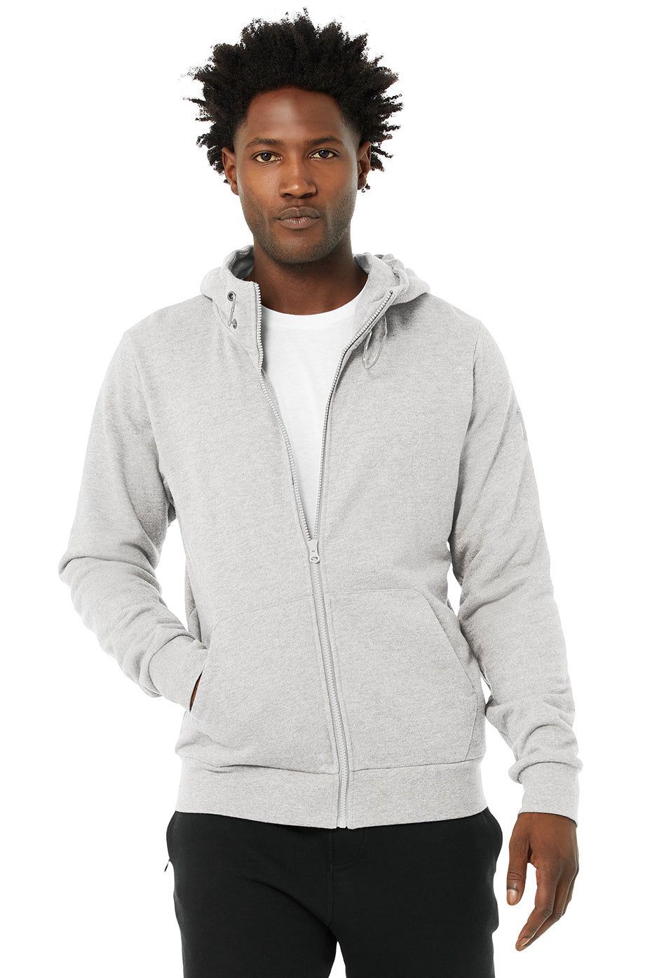 Central Hoodie - Athletic Heather Grey sold by Alo Yoga
