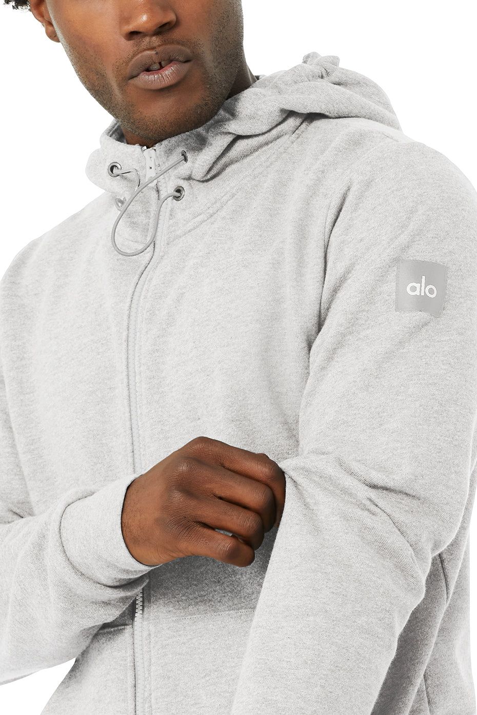 Central Hoodie - Athletic Heather Grey sold by Alo Yoga product image thumbnail 4