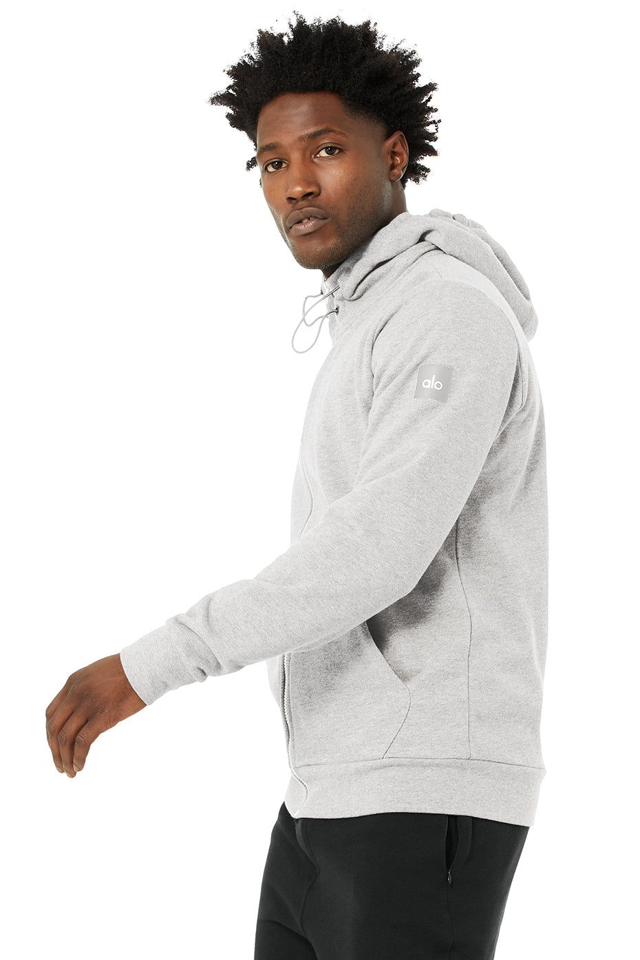 Central Hoodie - Athletic Heather Grey sold by Alo Yoga product image thumbnail 3