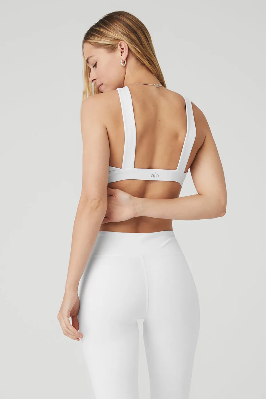 Airbrush Destination Bra - White sold by Alo Yoga product image thumbnail 3