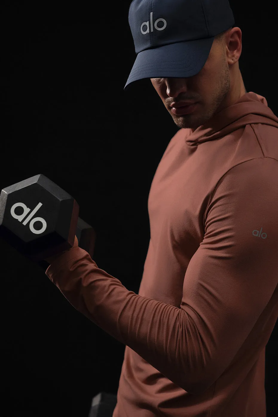 Conquer Reform Long Sleeve With Hood - Chestnut sold by Alo Yoga product image thumbnail 4